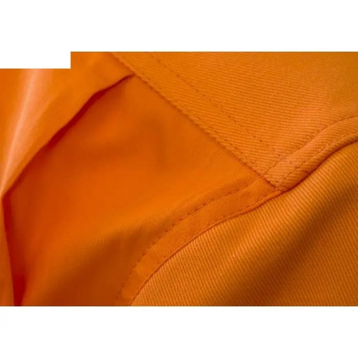 Picture of WorkCraft, Heavy Duty Hybrid Two Tone Half Placket Cotton Drill Shirt W Gusset Sleeves